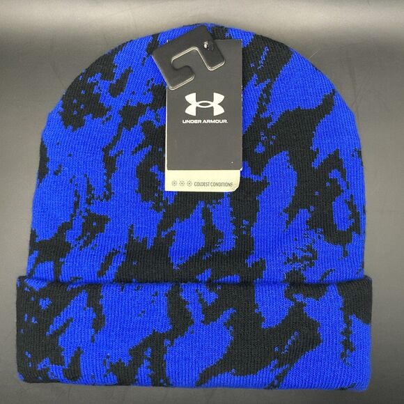 NWT UNDER ARMOUR "UA Halftime" Mens Cuffed Knit Beanie Hat OSFM CAMO - Picture 2 of 6